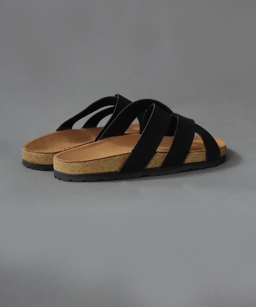 SITRY(シトリー)の「PU comfort design sandals/フェイクレザー コンフォート デザイン サンダル(サンダル・メンズ・ブラック/ブラウン・M/L)」の9枚目の写真