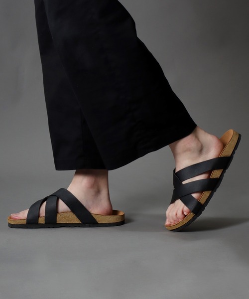 SITRY(シトリー)の「PU comfort design sandals/フェイクレザー コンフォート デザイン サンダル(サンダル・メンズ・ブラック/ブラウン・M/L)」の14枚目の写真