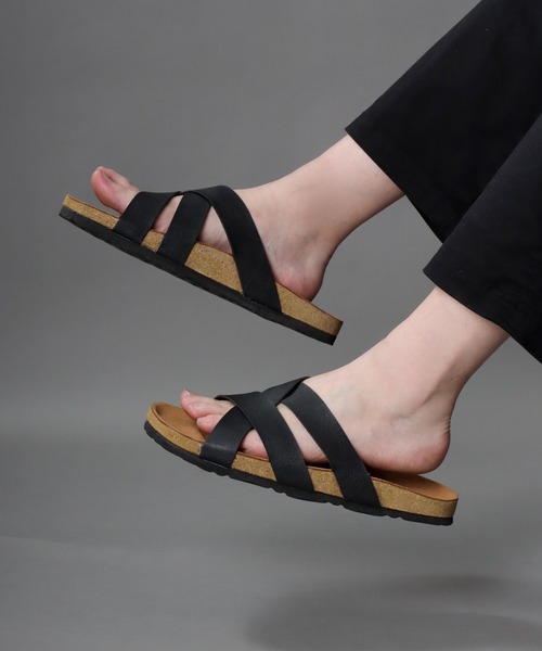 SITRY(シトリー)の「PU comfort design sandals/フェイクレザー コンフォート デザイン サンダル(サンダル・メンズ・ブラック/ブラウン・M/L)」の18枚目の写真