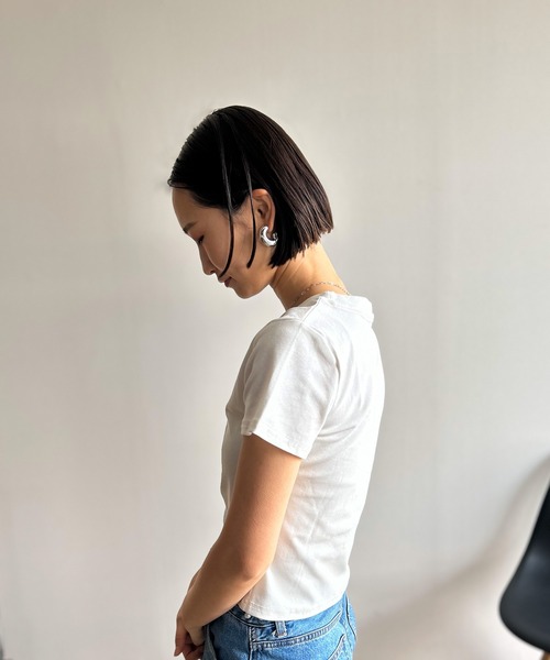 Kotoe(コトエ)の「【高レビュー】万能ミニ丈Tシャツ ミニT(Tシャツ/カットソー・レディース・ホワイト/ブラック/オリーブ/ワイン・FREE)」の18枚目の写真