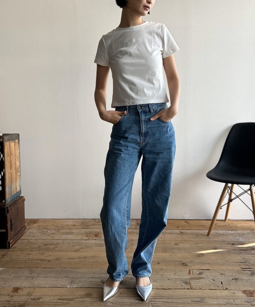 Kotoe(コトエ)の「【高レビュー】万能ミニ丈Tシャツ ミニT(Tシャツ/カットソー・レディース・ホワイト/ブラック/オリーブ/ワイン・FREE)」の15枚目の写真