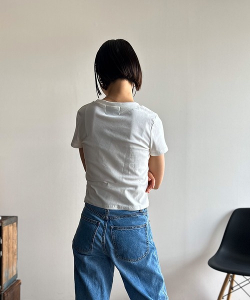 Kotoe(コトエ)の「【高レビュー】万能ミニ丈Tシャツ ミニT(Tシャツ/カットソー・レディース・ホワイト/ブラック/オリーブ/ワイン・FREE)」の14枚目の写真