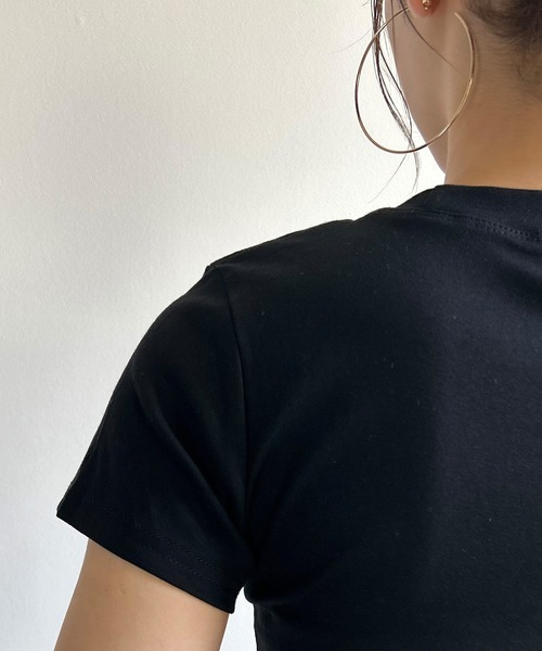 Kotoe(コトエ)の「【高レビュー】万能ミニ丈Tシャツ ミニT(Tシャツ/カットソー・レディース・ホワイト/ブラック/オリーブ/ワイン・FREE)」の8枚目の写真