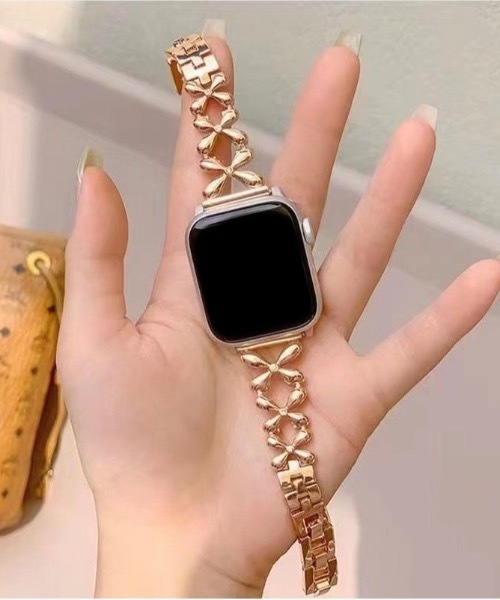 Burner(バーナー)の「【OKUOKU 0909】Apple Watch Band / アップルウォッチ バンド oku-awatch-694997488470-28(デジタル腕時計・レディース・ゴールド/ピンクゴールド/ブラック/シルバー・A/B)」の2枚目の写真