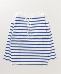 YOUNG&OLSEN The DRYGOODS STORE（ヤングアンドオルセン）の「【YOUNG & OLSEN The DRYGOODS STORE】/BASQUE LACE-UP LS TEE（Tシャツ/カットソー）」