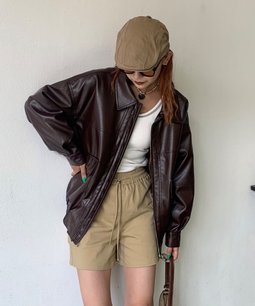 SHAGGIE(シャギー)の「コットンハンチング帽(ハンチング/ベレー帽・レディース・ブラック/ベージュ・FREE)」の18枚目の写真