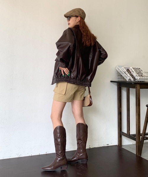 SHAGGIE(シャギー)の「コットンハンチング帽(ハンチング/ベレー帽・レディース・ブラック/ベージュ・FREE)」の19枚目の写真