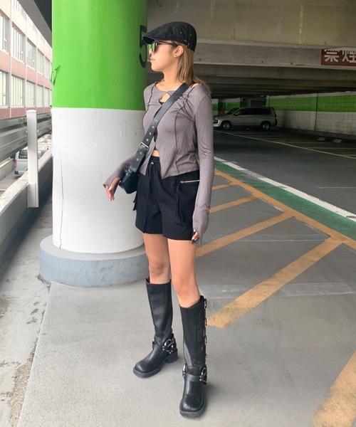 SHAGGIE(シャギー)の「コットンハンチング帽(ハンチング/ベレー帽・レディース・ブラック/ベージュ・FREE)」の8枚目の写真