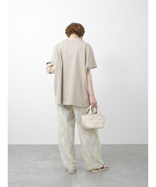 Samansa Mos2 blue（サマンサモスモスブルー）の「水彩幾何学柄イージーパンツ（その他パンツ・レディース・グレー/イエロー/ブルー・F）」の13枚目の写真