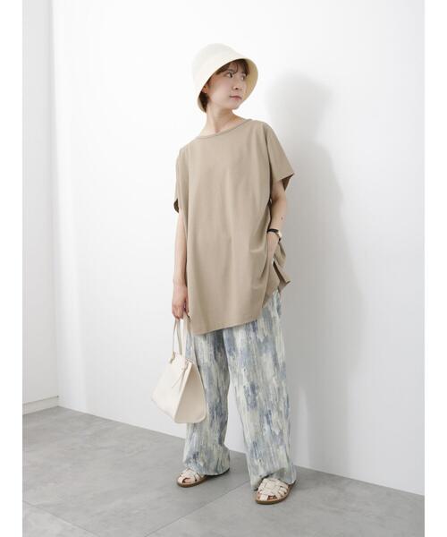 Samansa Mos2 blue（サマンサモスモスブルー）の「水彩幾何学柄イージーパンツ（その他パンツ・レディース・グレー/イエロー/ブルー・F）」の19枚目の写真