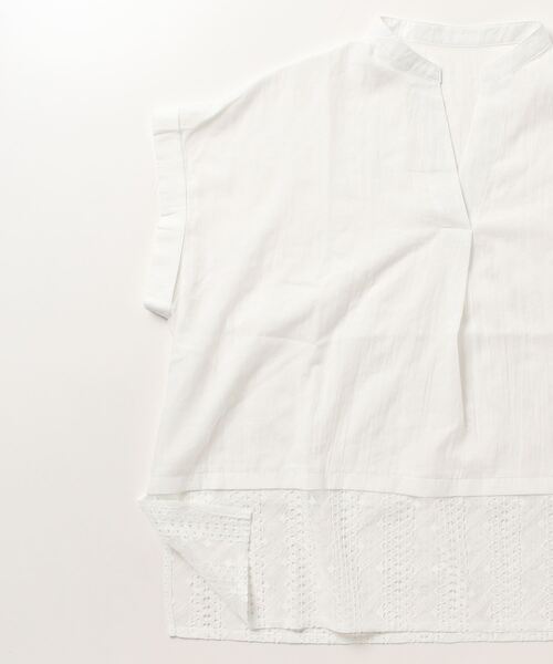 terrace(テラス)の「レースヘムスキッパーブラウス(シャツ/ブラウス・レディース・オフホワイト/ブラック・MEDIUM)」の8枚目の写真