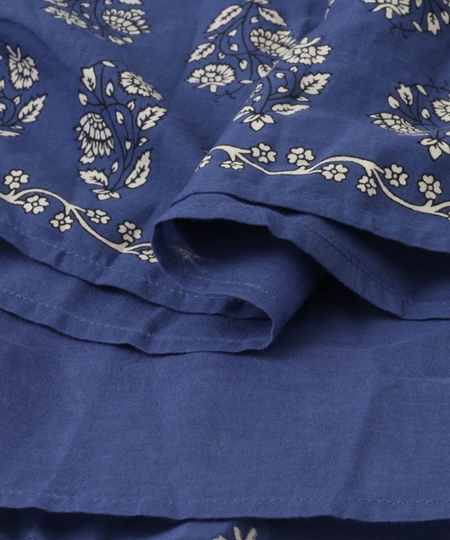 maison de soil（メゾンドソイル）の「『WEB/一部店舗限定』maison de soil　FLOWERBLOCK PRINT DRESS（ワンピース・レディース・ブルー系その他・1）」の6枚目の写真