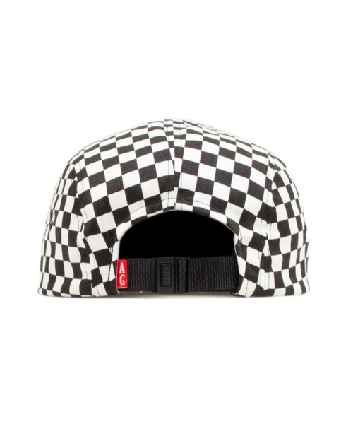 ACAPULCO GOLD(アカプルコゴールド)の「ACAPULCO GOLD / CHECKERBOARD CAMP CAP(キャップ・メンズ・ブラック/グリーン・ONE SIZE)」の5枚目の写真
