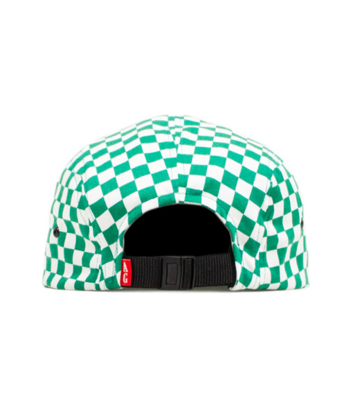 ACAPULCO GOLD(アカプルコゴールド)の「ACAPULCO GOLD / CHECKERBOARD CAMP CAP(キャップ・メンズ・ブラック/グリーン・ONE SIZE)」の10枚目の写真