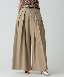 allureville | ベルト付きエレファントレッグパンツ(チノパンツ)