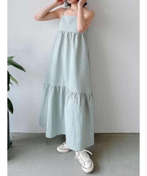 dazzlin(ダズリン)の「【ZOZO限定ITEM】ジャカードキャミワンピース(ワンピース・レディース・オフホワイト/ブラック/ブルー・FREE)」の16枚目の写真