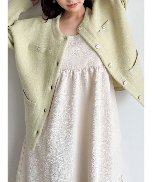 dazzlin(ダズリン)の「【ZOZO限定ITEM】ジャカードキャミワンピース(ワンピース・レディース・オフホワイト/ブラック/ブルー・FREE)」の5枚目の写真