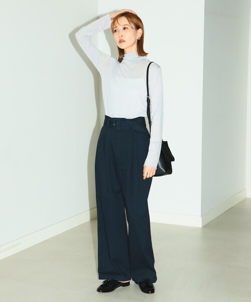 B:MING by BEAMS（ビーミングバイビームス）の「B:MING by BEAMS / ラメ タートルネック プルオーバー（Tシャツ/カットソー・レディース・ブラック/ラベンダー/シルバー・FREE）」の5枚目の写真