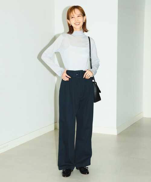 B:MING by BEAMS（ビーミングバイビームス）の「B:MING by BEAMS / ラメ タートルネック プルオーバー（Tシャツ/カットソー・レディース・ブラック/ラベンダー/シルバー・FREE）」の6枚目の写真