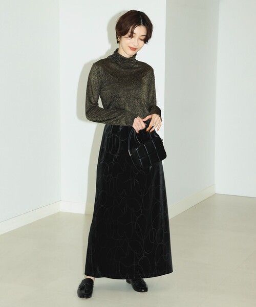 B:MING by BEAMS（ビーミングバイビームス）の「B:MING by BEAMS / ラメ タートルネック プルオーバー（Tシャツ/カットソー・レディース・ブラック/ラベンダー/シルバー・FREE）」の8枚目の写真