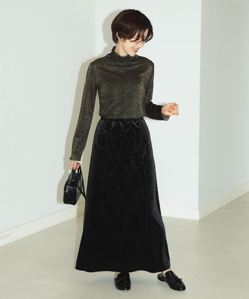 B:MING by BEAMS（ビーミングバイビームス）の「B:MING by BEAMS / ラメ タートルネック プルオーバー（Tシャツ/カットソー・レディース・ブラック/ラベンダー/シルバー・FREE）」の10枚目の写真