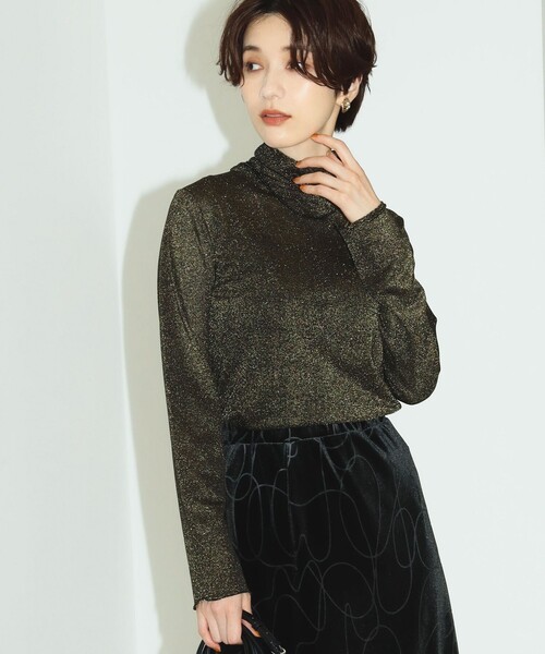 B:MING by BEAMS（ビーミングバイビームス）の「B:MING by BEAMS / ラメ タートルネック プルオーバー（Tシャツ/カットソー・レディース・ブラック/ラベンダー/シルバー・FREE）」の12枚目の写真