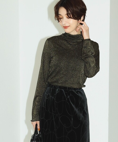 B:MING by BEAMS（ビーミングバイビームス）の「B:MING by BEAMS / ラメ タートルネック プルオーバー（Tシャツ/カットソー・レディース・ブラック/ラベンダー/シルバー・FREE）」の13枚目の写真