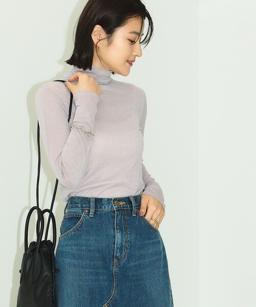 B:MING by BEAMS（ビーミングバイビームス）の「B:MING by BEAMS / ラメ タートルネック プルオーバー（Tシャツ/カットソー・レディース・ブラック/ラベンダー/シルバー・FREE）」の18枚目の写真