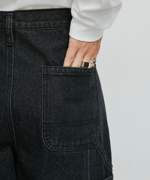 JUNRED（ジュンレッド）の「1タックペインターフリンジワイドデニムパンツ（デニムパンツ・メンズ・ブラック/ブルー系その他4・L/M/S）」の20枚目の写真