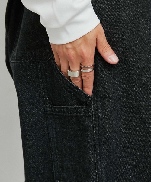 JUNRED（ジュンレッド）の「1タックペインターフリンジワイドデニムパンツ（デニムパンツ・メンズ・ブラック/ブルー系その他4・L/M/S）」の21枚目の写真