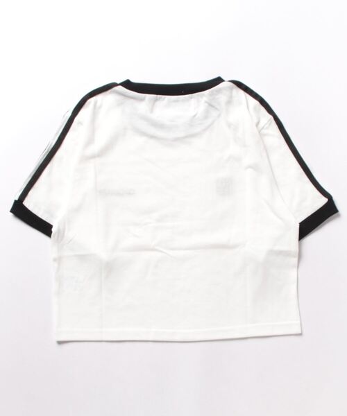 nemne store（ネンネストア）の「ライン入り刺繍リンガーTシャツ（Tシャツ/カットソー・レディース・オフホワイト/ネイビー・フリー）」の21枚目の写真