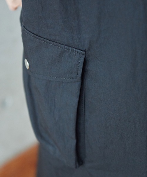 PAR ICI（パーリッシィ）の「コットンナイロンウェザー アーミーワンピース（ジャンパースカート・レディース・ブラック/ベージュ/ネイビー・FREE）」の16枚目の写真