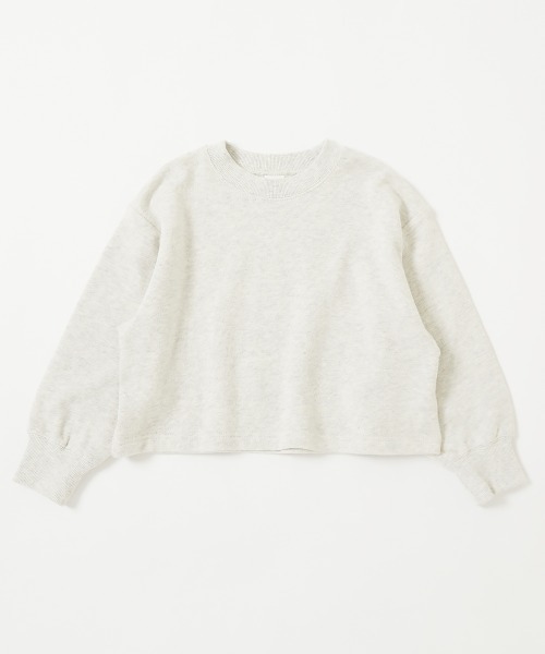 devirock（デビロック）の「無地 クロップド丈 スウェットトレーナー（スウェット・キッズ・オートミール/ダークネイビー/レッド系2・120cm/160cm/140cm/150cm/130cm/110cm/100cm）」の8枚目の写真