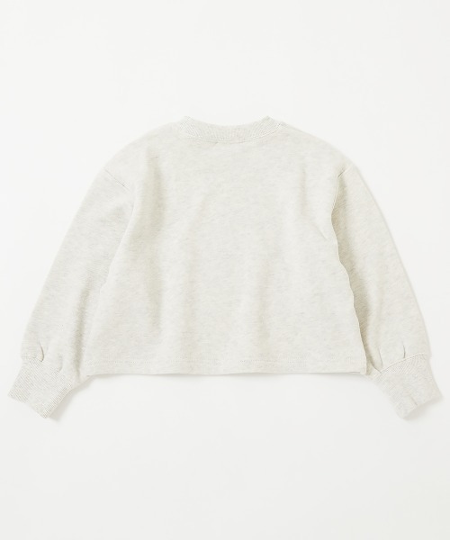 devirock（デビロック）の「無地 クロップド丈 スウェットトレーナー（スウェット・キッズ・オートミール/ダークネイビー/レッド系2・120cm/160cm/140cm/150cm/130cm/110cm/100cm）」の9枚目の写真