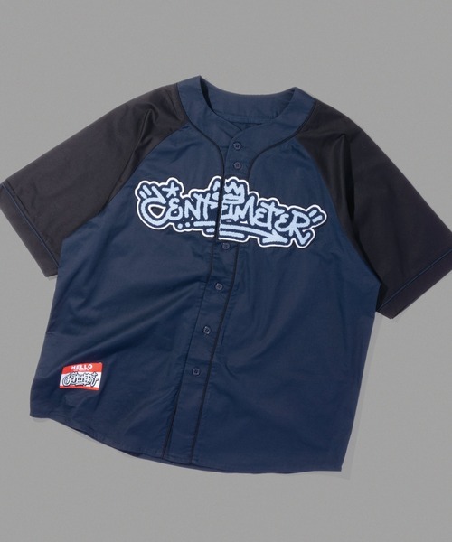 centimeter(センチメーター)の「Centimeter mop baseball shirt(シャツ/ブラウス・メンズ・ネイビー/ブラック/グリーン・LARGE/MEDIUM/X-LARGE)」の3枚目の写真