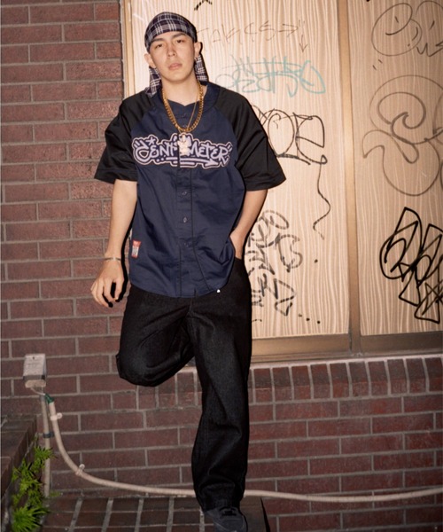 centimeter(センチメーター)の「Centimeter mop baseball shirt(シャツ/ブラウス・メンズ・ネイビー/ブラック/グリーン・LARGE/MEDIUM/X-LARGE)」の9枚目の写真