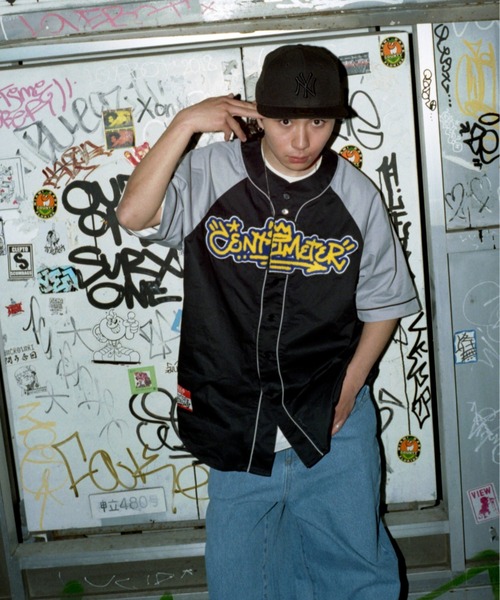 centimeter(センチメーター)の「Centimeter mop baseball shirt(シャツ/ブラウス・メンズ・ネイビー/ブラック/グリーン・LARGE/MEDIUM/X-LARGE)」の4枚目の写真