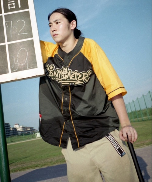 centimeter(センチメーター)の「Centimeter mop baseball shirt(シャツ/ブラウス・メンズ・ネイビー/ブラック/グリーン・LARGE/MEDIUM/X-LARGE)」の6枚目の写真