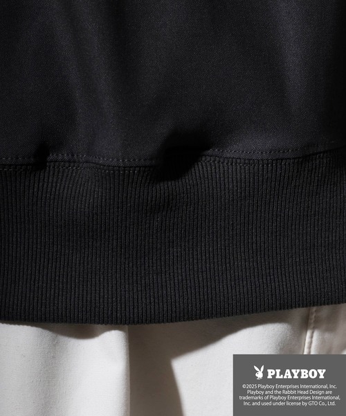 FUNALIVE(ファンアライブ)の「PLAYBOY スーパーストレッチハイネックトップス(Tシャツ/カットソー・メンズ・ブラック系/チャコールグレー・L/XL/M)」の20枚目の写真