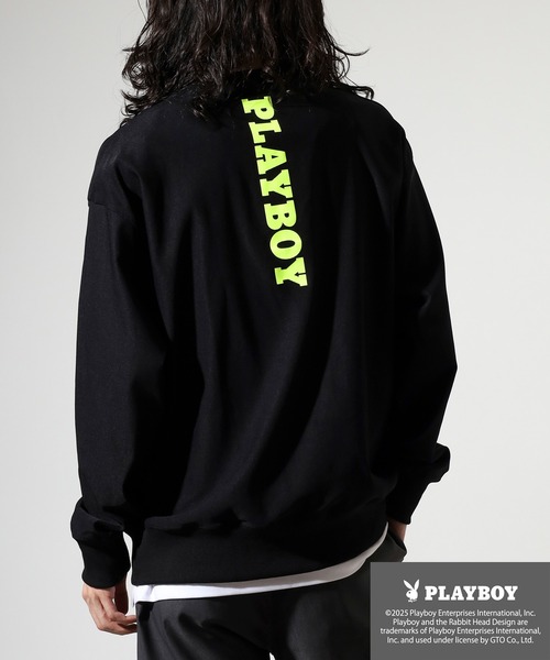 FUNALIVE(ファンアライブ)の「PLAYBOY スーパーストレッチハイネックトップス(Tシャツ/カットソー・メンズ・ブラック系/チャコールグレー・L/XL/M)」の5枚目の写真