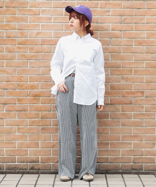 BEAMS BOY(ビームスボーイ)の「オックスフォード ボタンダウンシャツ NEW(シャツ/ブラウス・レディース・ホワイト/サックスブルー・0/1)」の5枚目の写真