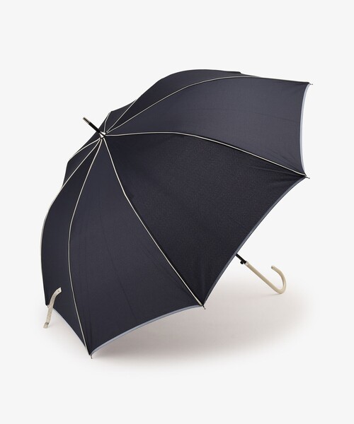 Afternoon Tea（アフタヌーンティー）の「バイカラージャンプ長傘 雨傘（長傘・レディース・グリーン/ネイビー/ホワイト・ONE SIZE）」の3枚目の写真