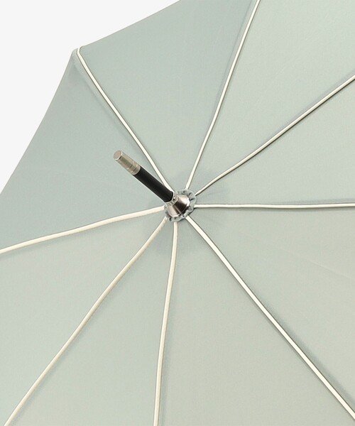 Afternoon Tea（アフタヌーンティー）の「バイカラージャンプ長傘 雨傘（長傘・レディース・グリーン/ネイビー/ホワイト・ONE SIZE）」の10枚目の写真