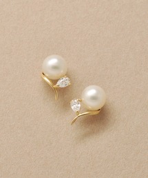 TAKE-UP | K18・K10 タンスイパール キラヒネリ ワンポイントピアス(ピアス（両耳用）)