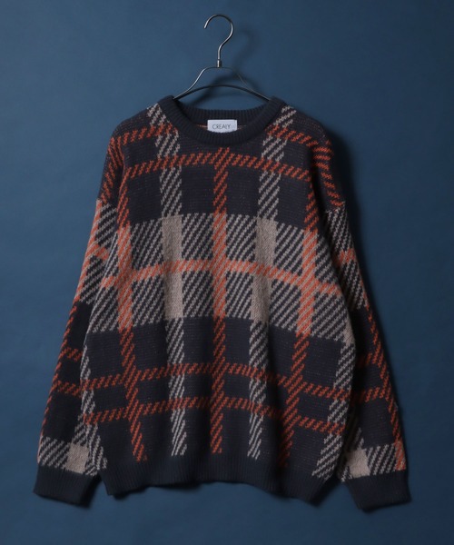 ANPAS（アンパス）の「Total Pattern  Shaggy Knit Pullover/総柄 ニット シャギー プルオーバー（ニット/セーター・メンズ・ブラック系その他/グリーン系その他/ブラウン系その他/イエロー系その他/グレー系その他/ブラック系その他2/ホワイト系その他/ベージュ系その他/ブルー系その他2/ブルー系その他/ブルー系その他3/ブルー系その他5/ブラック系その他4/グリーン系その他2/グレー系その他3/グレー系その他2/ブルー系その他4/ブラック系その他3/ベージュ系その他2・M/L/LL）」の10枚目の写真