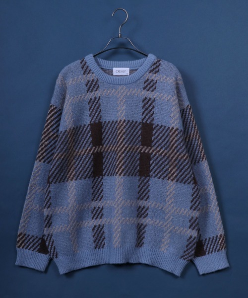 ANPAS（アンパス）の「Total Pattern  Shaggy Knit Pullover/総柄 ニット シャギー プルオーバー（ニット/セーター・メンズ・ブラック系その他/グリーン系その他/ブラウン系その他/イエロー系その他/グレー系その他/ブラック系その他2/ホワイト系その他/ベージュ系その他/ブルー系その他2/ブルー系その他/ブルー系その他3/ブルー系その他5/ブラック系その他4/グリーン系その他2/グレー系その他3/グレー系その他2/ブルー系その他4/ブラック系その他3/ベージュ系その他2・M/L/LL）」の17枚目の写真