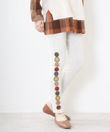 Emago（イマゴ）の「EMAGO ﾄﾞｯﾄ刺繍ﾚｷﾞﾝｽ（レギンス/スパッツ）」