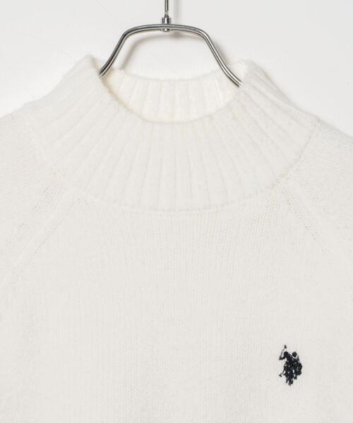 U.S. POLO ASSN.(ユーエスポロアッスン)の「∴WEGO/U.S. POLO ASSN. ハイネックセーター【WEB限定】(ニット/セーター・レディース・ブルー/ライトベージュ/杢グレー/オフホワイト・FREE)」の16枚目の写真