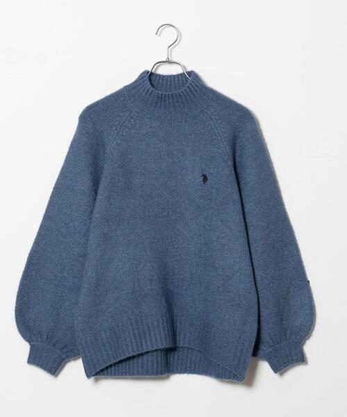 U.S. POLO ASSN.(ユーエスポロアッスン)の「∴WEGO/U.S. POLO ASSN. ハイネックセーター【WEB限定】(ニット/セーター・レディース・ブルー/ライトベージュ/杢グレー/オフホワイト・FREE)」の13枚目の写真
