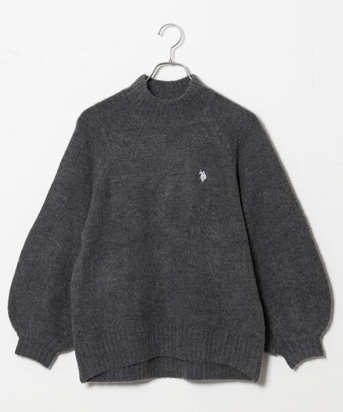 U.S. POLO ASSN.(ユーエスポロアッスン)の「∴WEGO/U.S. POLO ASSN. ハイネックセーター【WEB限定】(ニット/セーター・レディース・ブルー/ライトベージュ/杢グレー/オフホワイト・FREE)」の11枚目の写真